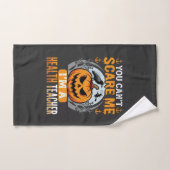 Professeur de santé Halloween Citrouille effrayant (Serviette à main)