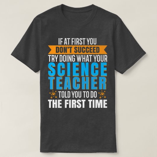 Professeur de science enseignant t-shirt 10222504A (Design devant)