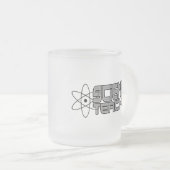 Professeur de sciences Frosted Glass Mug (Devant droit)