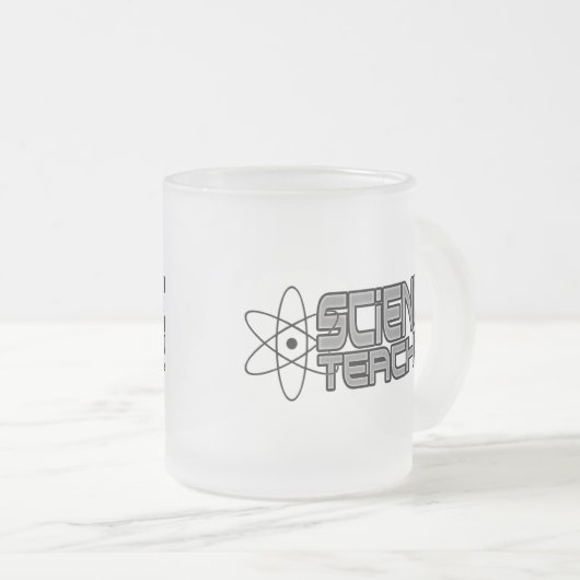 Professeur de sciences Frosted Glass Mug (Devant droit)