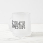 Professeur de sciences Frosted Glass Mug (Devant gauche)