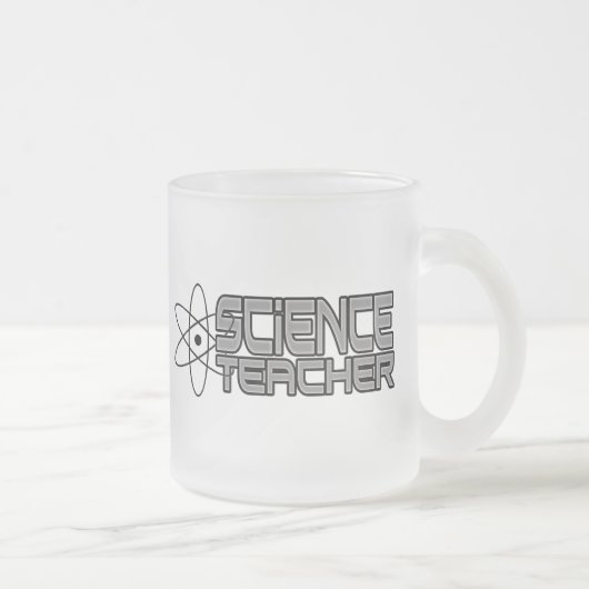 Professeur de sciences Frosted Glass Mug (Droit)