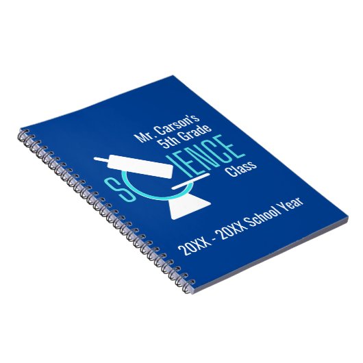 Professeur de sciences | Microscope Carnet personn (Côté Droit)