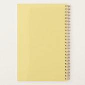Professeur de script motivant jaune pastel joyeux (Dos)