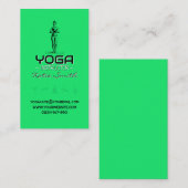 Professeur de yoga / Carte de visite instructeur (Devant / Derrière)