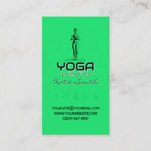 Professeur de yoga / Carte de visite instructeur