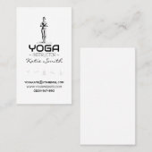 Professeur de yoga / Carte de visite instructeur (Devant / Derrière)