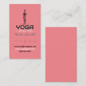 Professeur de yoga / Carte de visite instructeur (Devant / Derrière)