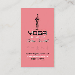 Professeur de yoga / Carte de visite instructeur