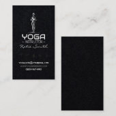 Professeur de yoga / Carte de visite instructeur (Devant / Derrière)