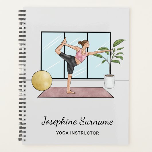 Professeur de Yoga Pose de Danseuse Nom Personnali (Devant)
