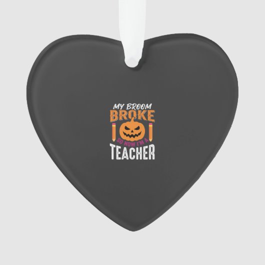 Professeur d'Halloween Balai Cassa Citrouille Conc (devant)