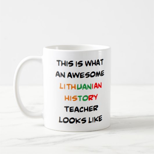 professeur d'histoire lituanienne, stupéfiant Mug (Gauche)