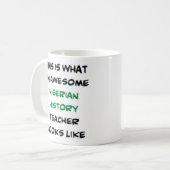 professeur d'histoire nigériane, énorme Mug (Devant gauche)