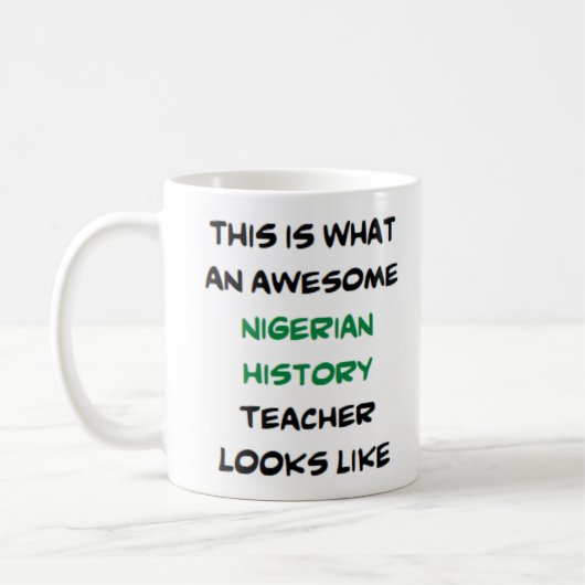 professeur d'histoire nigériane, énorme Mug (Gauche)