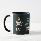 Professeur d'informatique Mug Manger Code Enseigne (Gauche)
