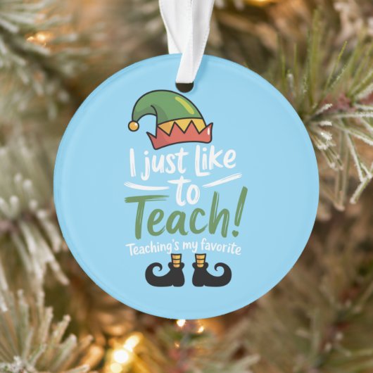 Professeur drôle Noël enseigner est mon préféré (Arbre)