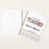 Professeur Futur Personnalisé Coloré Cute (Devant avec enveloppe)