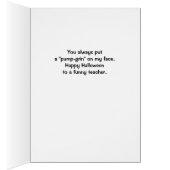 Professeur Halloween Cute Jack o' Lantern (Intérieur (Droit))