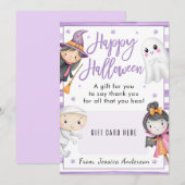 Professeur Happy Halloween titulaire de carte cade (Devant / Derrière)
