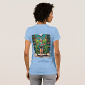 Professeur hors service dans une T-shirt d'étude (Dos entier)