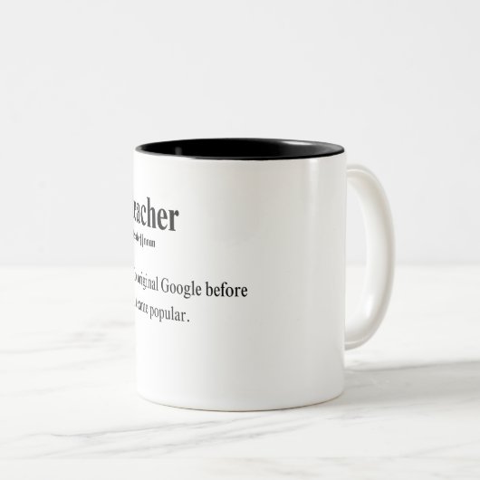 "Professeur : Le Google original..." Mug (Devant droit)