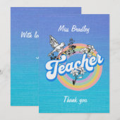 Professeur merci avec amour et respect (Devant / Derrière)