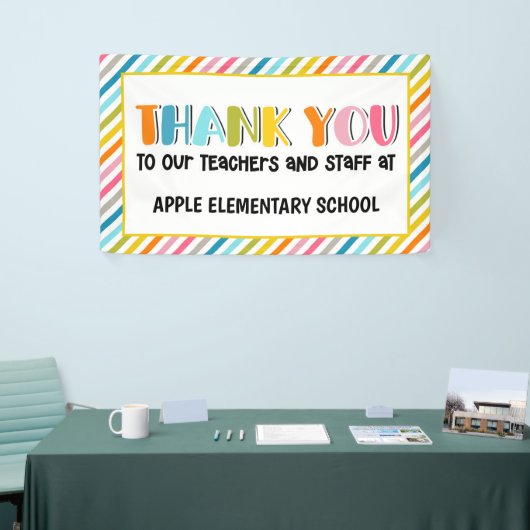 Professeur merci bannière (Salon professionnel)