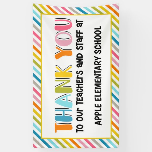 Professeur merci bannière (Vertical)