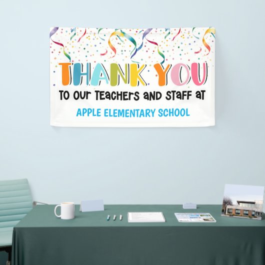 Professeur merci bannière (Salon professionnel)