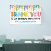 Professeur merci bannière (Salon professionnel)