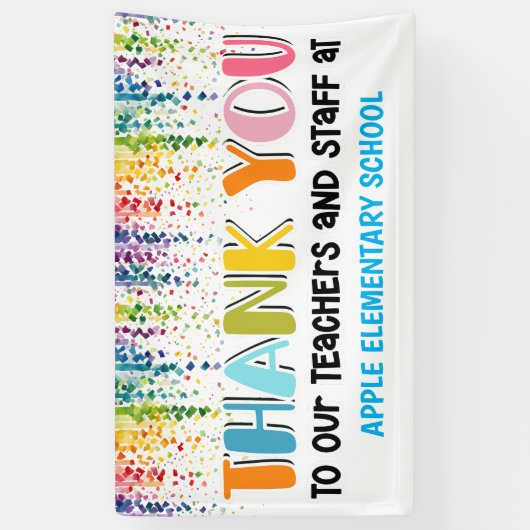 Professeur merci bannière (Vertical)