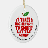 Professeur merci pomme Cercle Ornement (Droite)