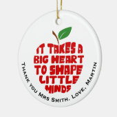 Professeur merci pomme Cercle Ornement (Gauche)