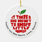 Professeur merci pomme Cercle Ornement (Dos)