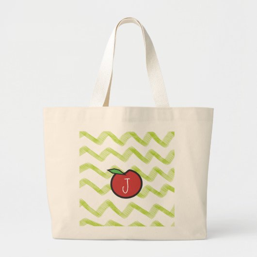 Professeur Monogram Apple Chevron Sac fourre-tout (Devant)