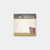 Professeur | Notes post-it de style Vintage (Devant)