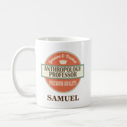 Professeur Personalized Mug Gift d'anthropologie (Gauche)