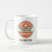 Professeur Personalized Mug Gift de microbiologie (Gauche)