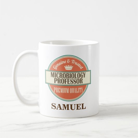 Professeur Personalized Mug Gift de microbiologie (Gauche)