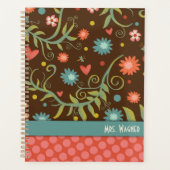 Professeur personnalisé jolie libellule florale (Devant)