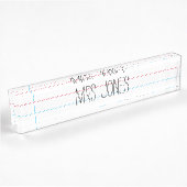Professeur - Plaque de bureau personnalisable