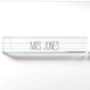 Professeur - Plaque de bureau personnalisable