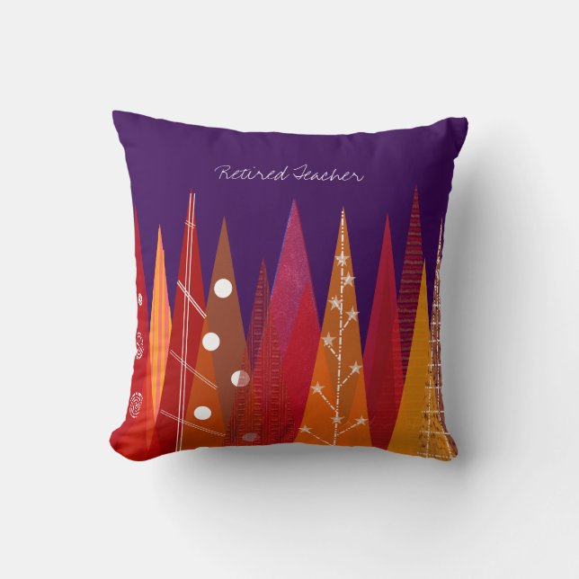 Professeur retraité Coussin d'art moderne #24 (Recto)
