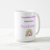 Professeur Rockstar - Mug enseignant amusant avec  (Devant droit)