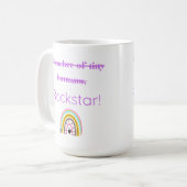 Professeur Rockstar - Mug enseignant amusant avec  (Devant gauche)