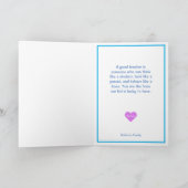 Professeur Super Hero Carte de remerciements (Intérieur)