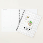 Professeur tendance Green Apple Llama Floral (Devant avec enveloppe)