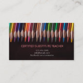 Professeur | Tutor Cartes de visite (Dos)