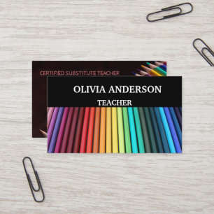 Professeur   Tutor Cartes de visite